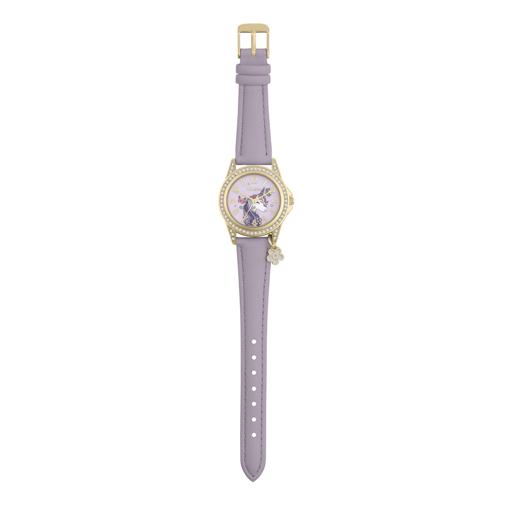 Tikkers Girls Purple Unicorn and Butterfly Watch, Bracelet and Purse Gift Set Watch and Jewellery Set Tikkers   